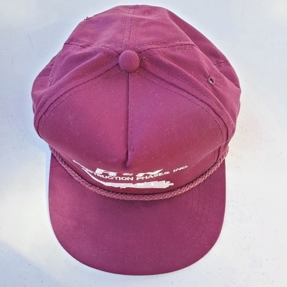 Yupoong R & N Construction Phases Mens snap back worker Trucker flat bill hat - Picture 3 of 10